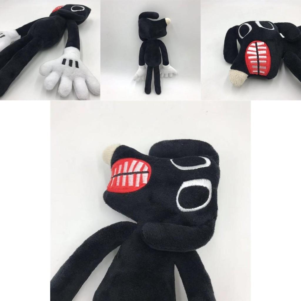 Siren Head Series Black Dog Plush Toy Crooked Neck Horror Stuffed Doll 30cm/11.8inch Height