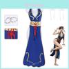 Street Fighter Chunli Cosplay Costume For Game Anime Role Play With Polyester Fabric