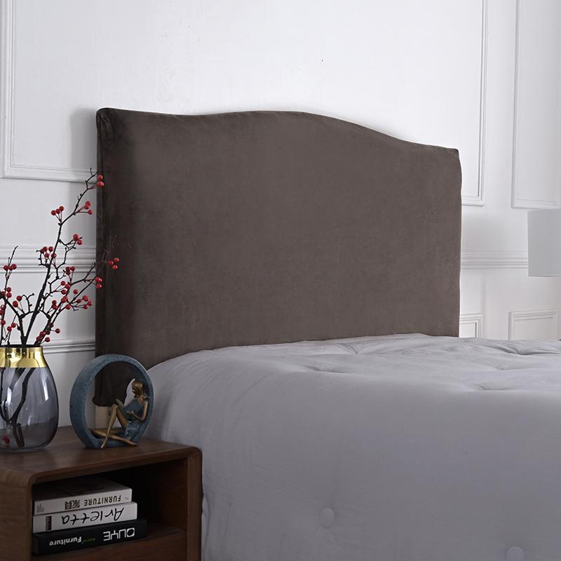 

Velvet Thicken Elastic All-inclusive Bed Head Covers Back Protection Dust Cover For Home Banquet Headboard Cover 1.2 meter