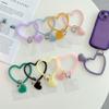 Lanyard Strap Phone Case Patch Bracelet Key Chain Love Heart Pendant Mobile Phone Case Bracelet