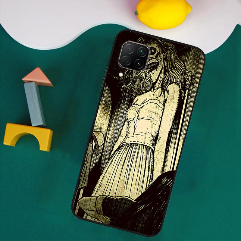 Horror Manga Style For Huawei Nova 8i 3i 7i 11i 12i 9 10 SE Y73 Y90 Y70 Y72 Y61 Y91 P30 P40 Lite P60 Pro Case