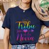 Spanish Girl Bachelorette Party T-Shirts, Rainbow Diamond Heart Arrow Graphic Tees for Bridal Shower, Team Bride Tribe Blouses