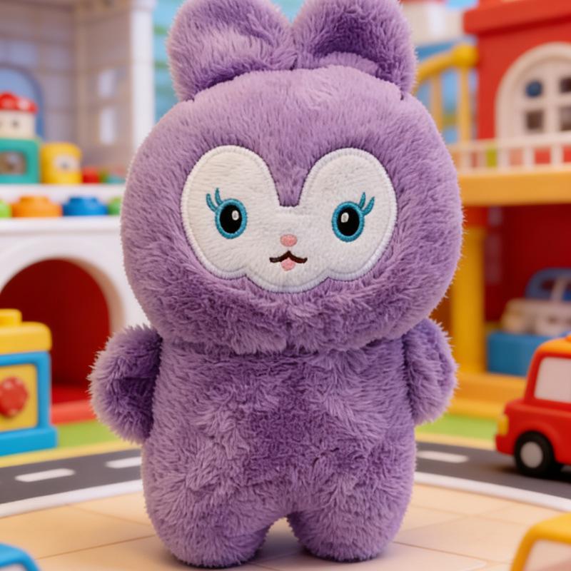 Eight-Inch Dinosaur Claw Machine Plush Doll - Cute Night Market Toy for Children 20-25 cm