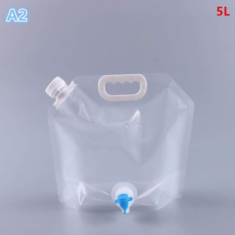 5L Folding Beer Bag Transparent Beer Packaging Suction Nozzle Bag Takeaway Beer Bag Hand-Held Valve Mouth Water Storage Bag