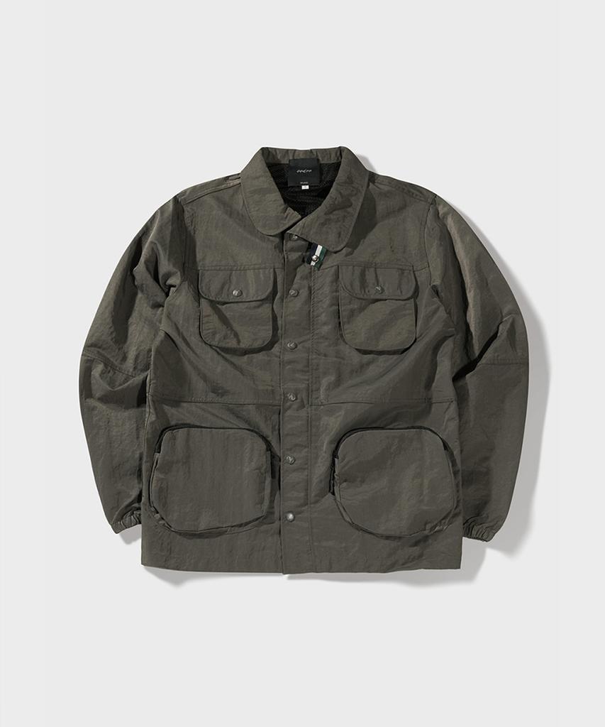 Ffeff Studio 3D Pocket Safari Jacket (Dark Khaki)