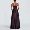 Elegant Slim Fit Solid Color French Style Sleeveless Maxi Dress High Waist 2026 Womens Casual Office Wear
