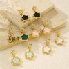 Retro Four-Leaf Clover Flower Pendant Earrings for Women - Stylish & Personalized Design