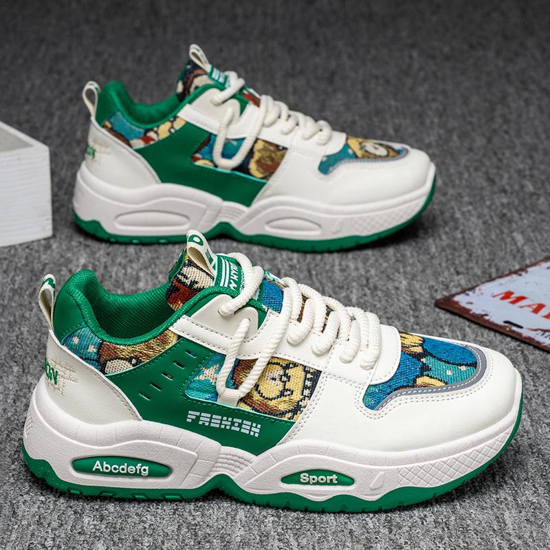 

Mens Sneakers Thick Sole Anti Skid Wear-resistant New Men s Casual Spring Shoes Breathable Man Footwear Fashion Comfortable 44