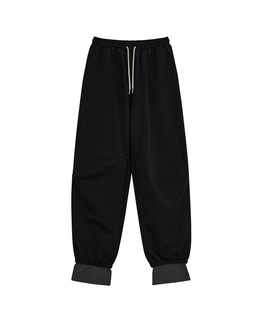 Depeugameoncheu Layered Sweat Pants [Black]