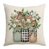 Spring Floral Print Pillowcase Family Bedroom Sofa Small Fresh Atmosphere Decorative Cushion Pillowcase