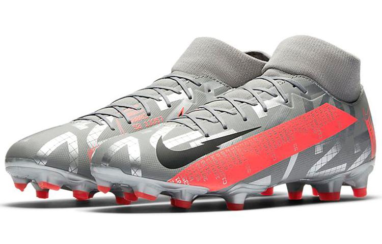 Nike Mercurial Superfly 7 Academy Mg Metallic Grey Crimson AT7946-906