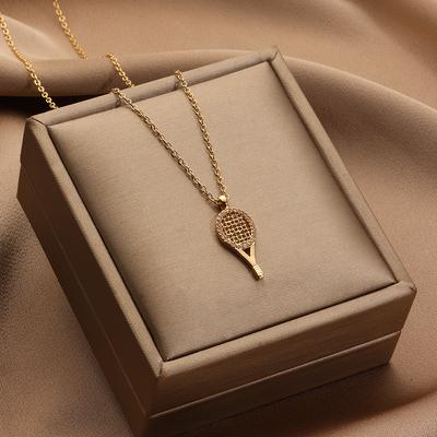 Sport Hanger Ketting Tennis Racket Hanger Ketting Sport Serie Bedel Ketting Sieraden voor Vrouwen