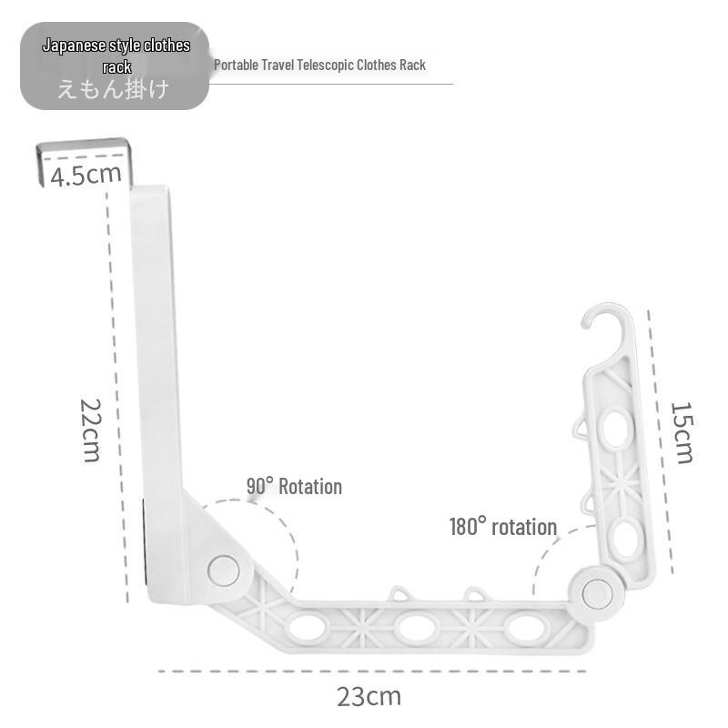 Portable Folding Clothes Hanger: Space-Saving Storage for Dorms, Indoor Use, and Travel.