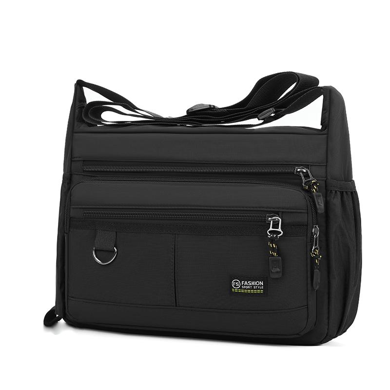 Lightweight Water-repellent Wear-resistant Shoulder Bag Business Crossbody Bag Large Capacity Commuter Men's Bag