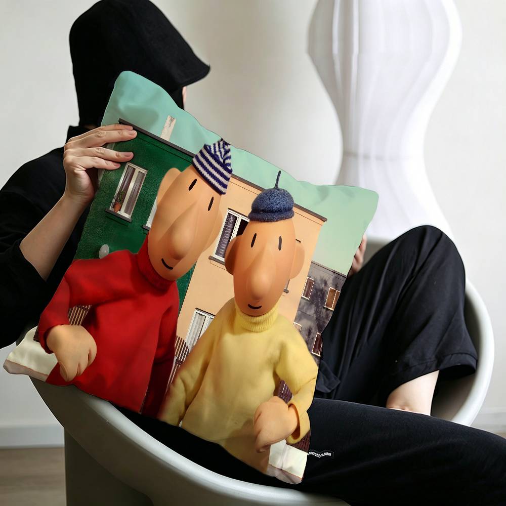Cartoon PPat Mat Cushion Cover Inches Farmhouse Decor Home Throw Pillow Covers for Couch Decorations