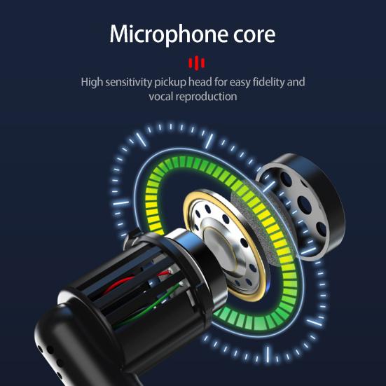 Headset Microphone 2.4G Wireless Technology Intelligent Noise Reduction Reverb Sound Effect Head Mounted Fast Pairing Loudspeaker Conference Supply