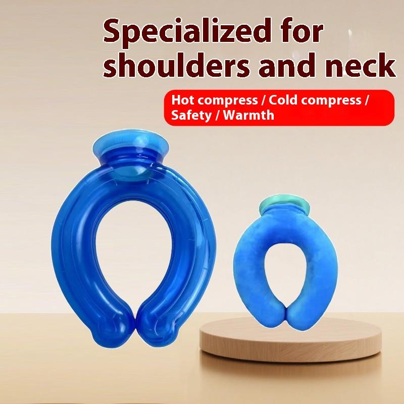 2025 Water-filled U-type Neck Warmer Neck-hanging Explosion-proof Hand Warmer Neck Hot Compress Hot Water Bottle Bag