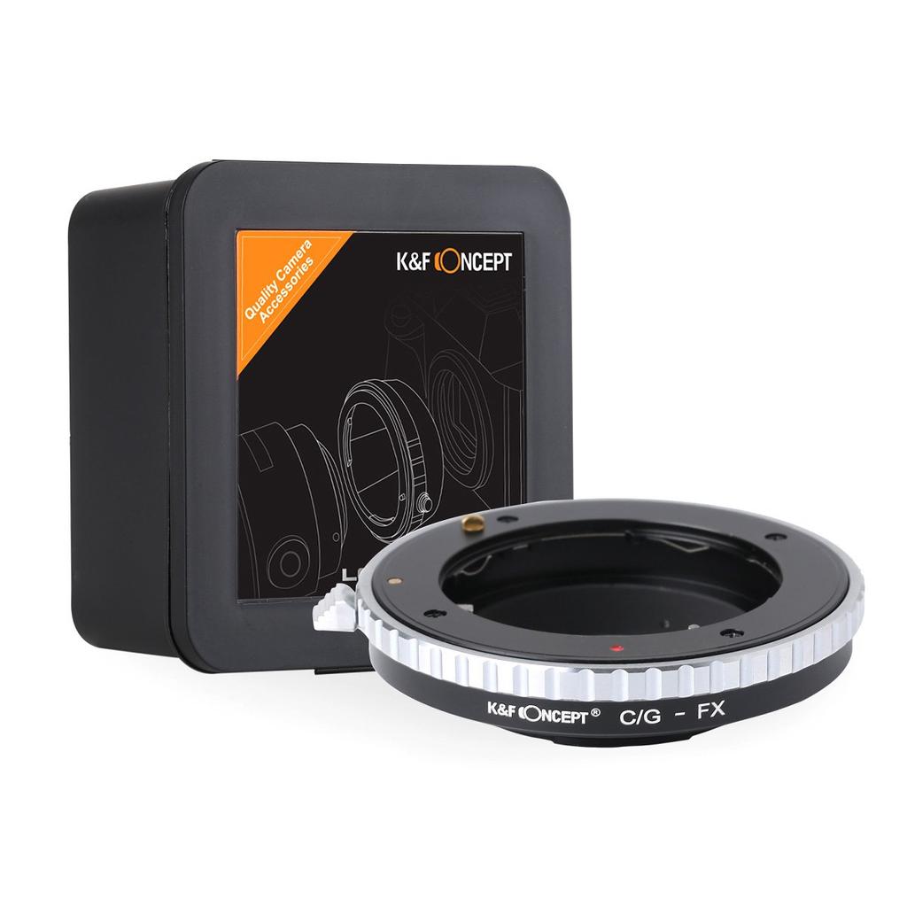 Concept Lens Mount Adapter G Mount Lens to Fujifilm X Mount with Focus Ring K&F KF-CGX (Contax Conversion)