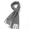 A Men'S Solid Color Imitation Cashmere Scarf, Warm And Soft Long Scarf Shawl, Winter Fashion Scarf