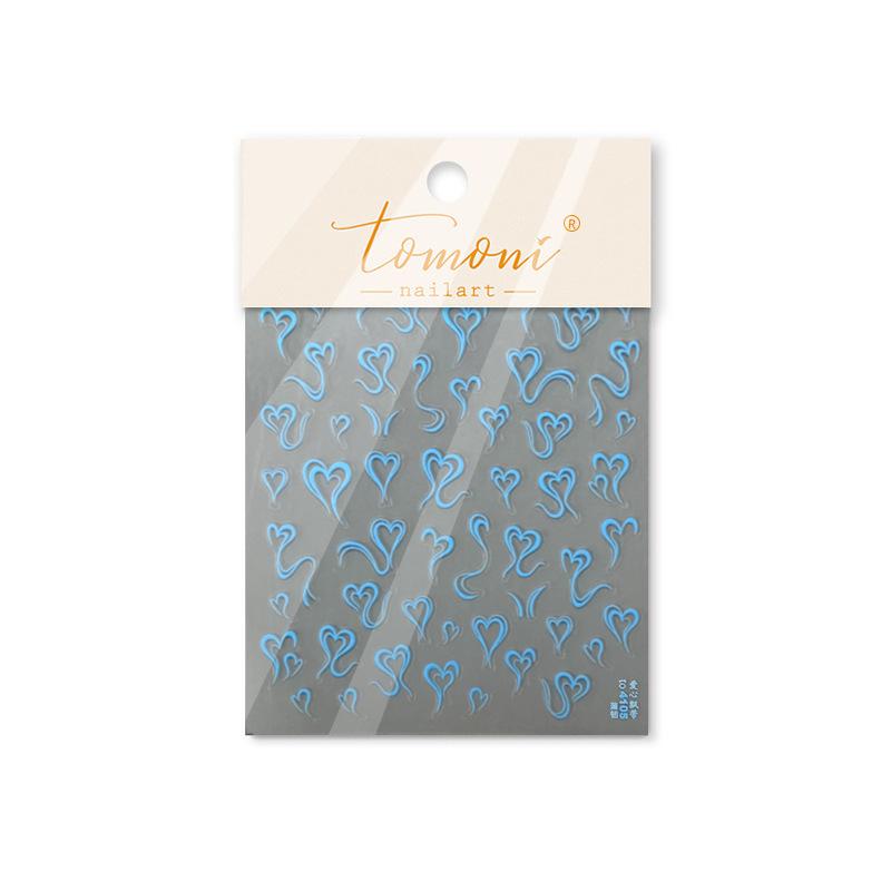 Thin Tough Love Ribbon Nail Sticker DIY Making Creative Decorative Stickers