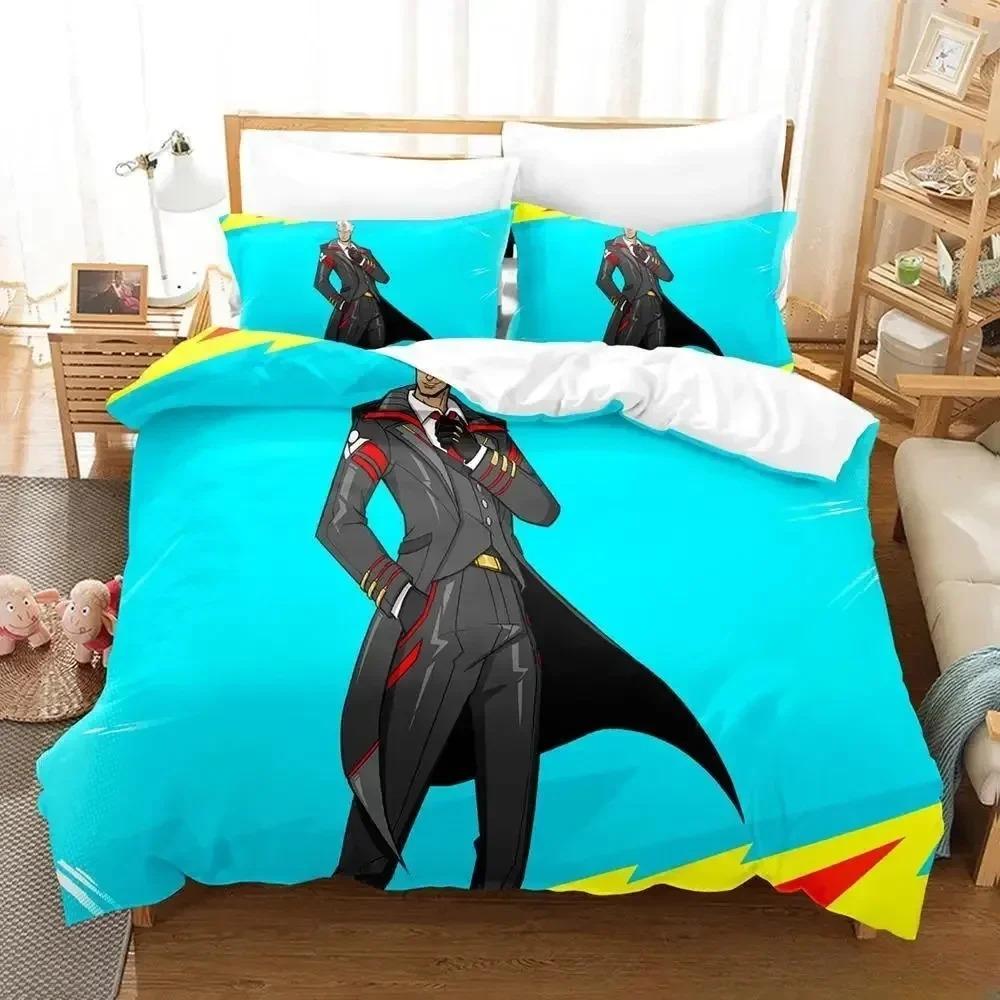 

Comforter 3D Print Game Hi-Fi Rush Bedding Set For Bedroom Soft Modern S Comefortable Kids And Comforter (quilt)-EU Single(135*200cm)3pcs