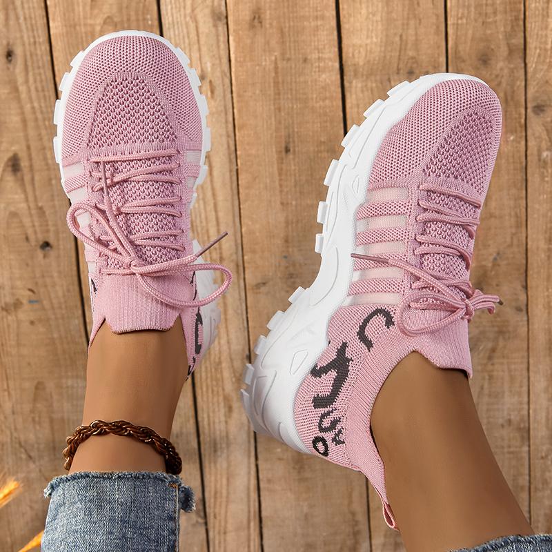 Fashion Yellow Platform Sneakers Thick Sole Breathable White Sports Shoes Women Sneakers Mesh Lace-up Fashion Outdoors Walking Shoes