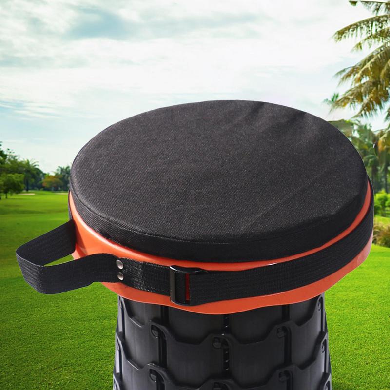 Round Stool Cushion Retractable Stool Cover Thickened Chair Pads Oxford Cloth Stool Seat Cushion Waterproof Round Cushion Stool