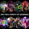 125 Pack Glow in the Dark Party Supplies for Kids Adults,Light Up Party Favors with 25 LED Glow Glasses Sunglasses,100 Glow Sticks Bulk Glow