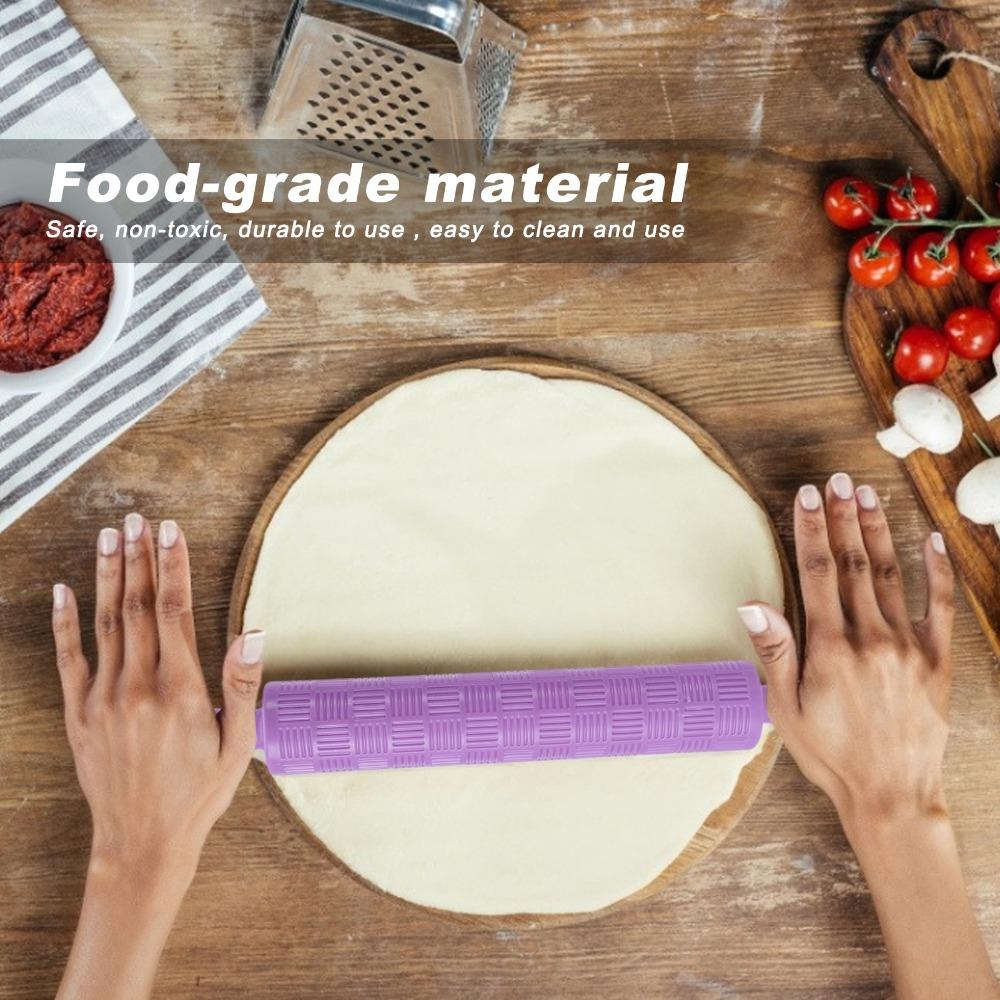 Non-Stick Pattern Rolling Pin 3D Pattern Cookie Rolling Pin Fondant Rolling Pin Cookie Dough