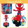 Colorful 360 Rotating Spiderman Stunt Scooter With Music And Light For Kids Fun
