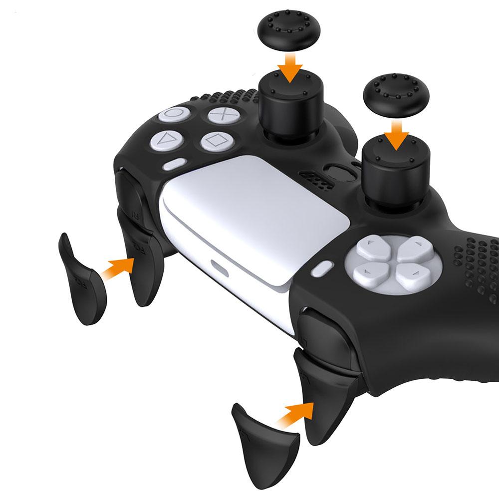 Silicone Grip Cover Skin Protective Rubber Case Kit For PlayStation 5 PS5 Controller