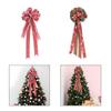 Weihnachtsbaumspitze Schleife Weihnachtsbaumschmuck Dekorative Klassische Weihnachtsdeko Weihnachtsbaumschmuck für Partyzubehör Zuhause