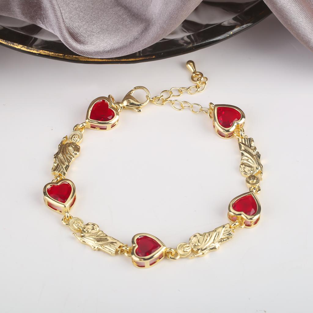 New Design Rosette Chain Virgin Mary Bracelet Fashion Woman Adjustable Bracelet Delicate Birthday Party Jewelry Gift Wholesale