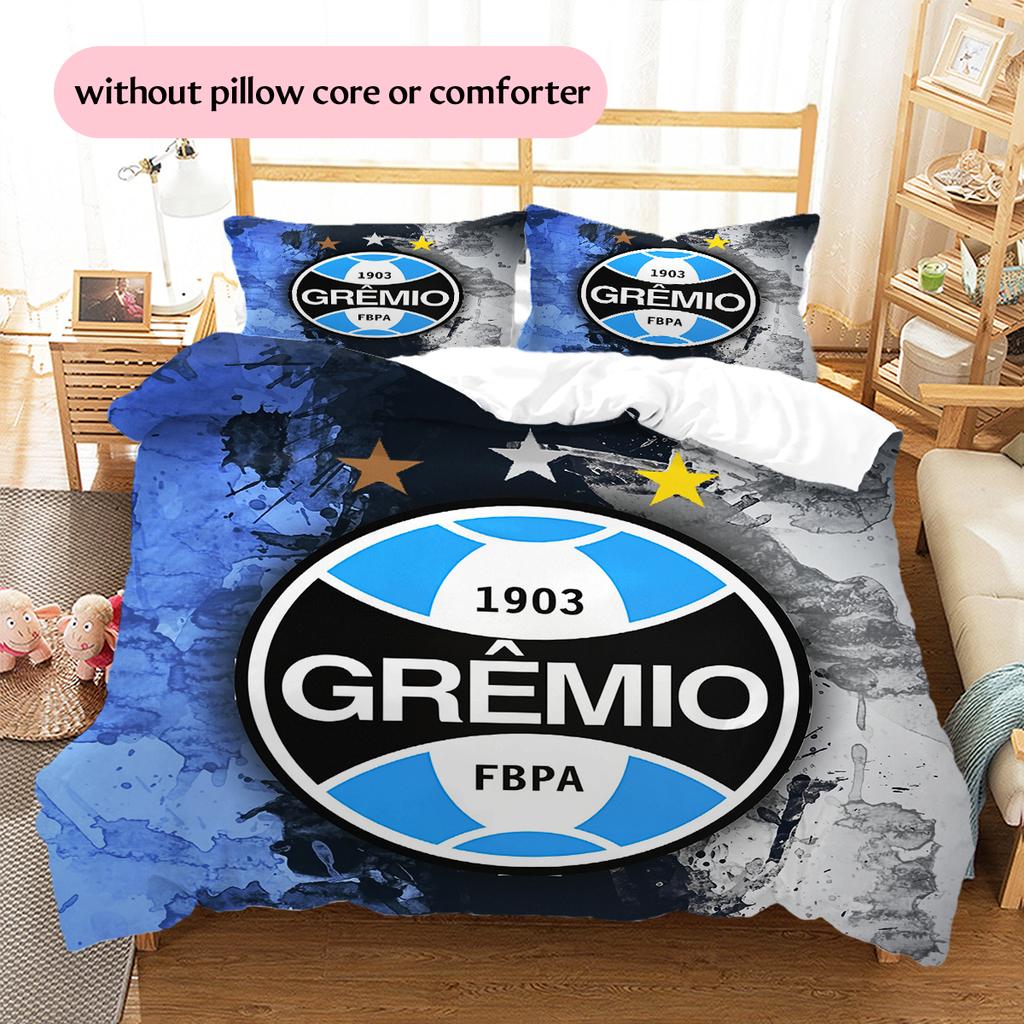 GREMIO FC Patroon Beddengoed Huisdecoratie Verjaardagscadeau (1 dekbedovertrek + 2 kussenslopen, zonder binnenkussen)