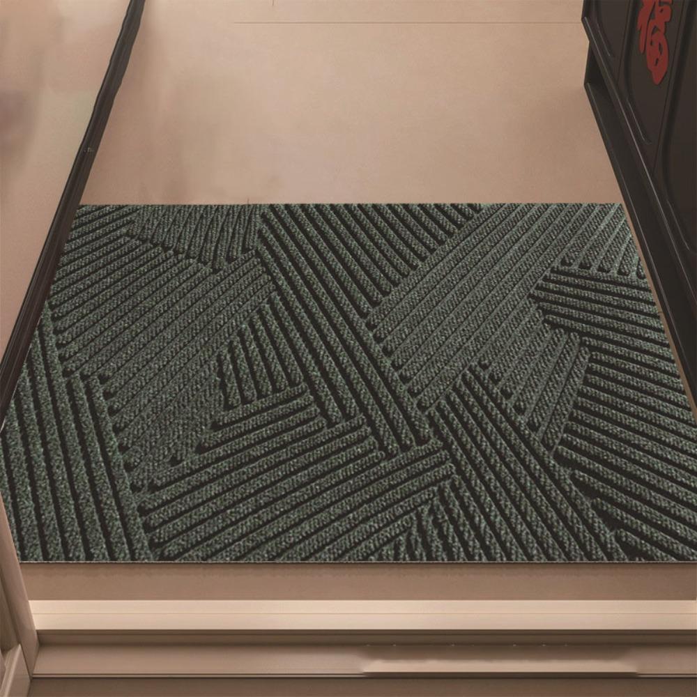 Waterproof Welcome Door Mats Geometric Wave Pattern Floor Mat Bath Mat Door Rug  Garden
