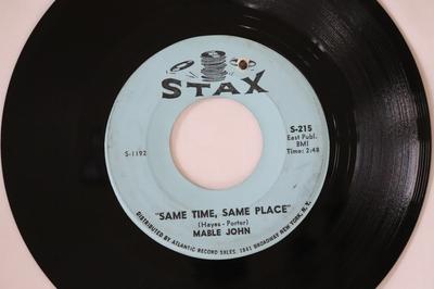 7inch Record MABLE JOHN - Same Time, Same Place / Bigger & Be S215 Stax 1967 US Soul/Funk Used
