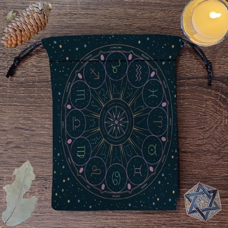 Schmuck Würfelbeutel Brettspiel Kartenbeutel Geschenkverpackungsbeutel Tarots Aufbewahrungsbeutel