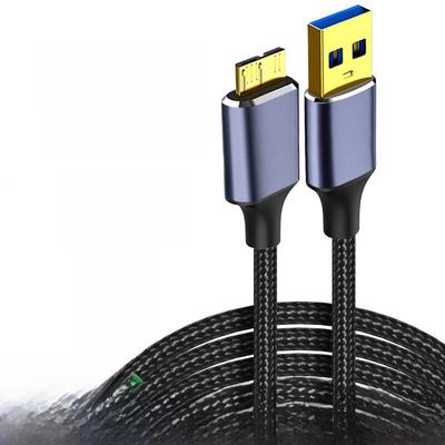 Cross-Border USB 3.0 To Micro-B Braided Data Cable for Mobile Hard Disks