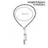 Exquisite Elegant Crystal Beaded Pendant Chokers Long Chain Tassel Necklace Women Trendy Creative OT Buckle Chain Jewelry Gift