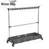 Winter Lane Stainless Steel Mop & Cleaning Tool Storage Rack