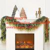 Christmas Simulation Rattan For Front Door Door Hanging Rattan Staircase Fireplace Desktop Decor Home Christmas Decoration
