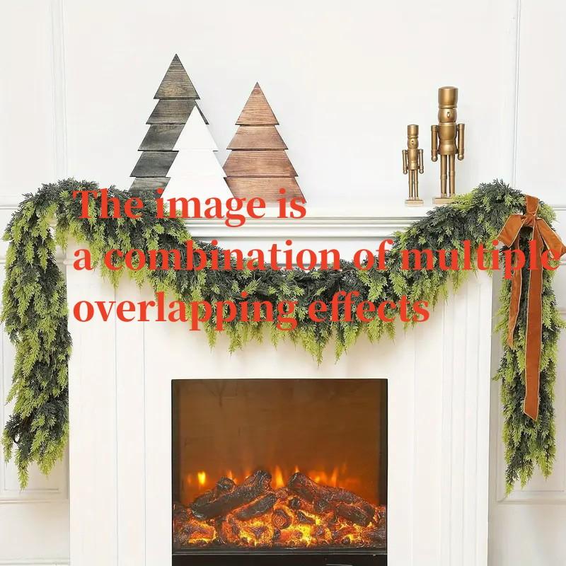 Christmas Simulation Rattan For Front Door Door Hanging Rattan Staircase Fireplace Desktop Decor Home Christmas Decoration