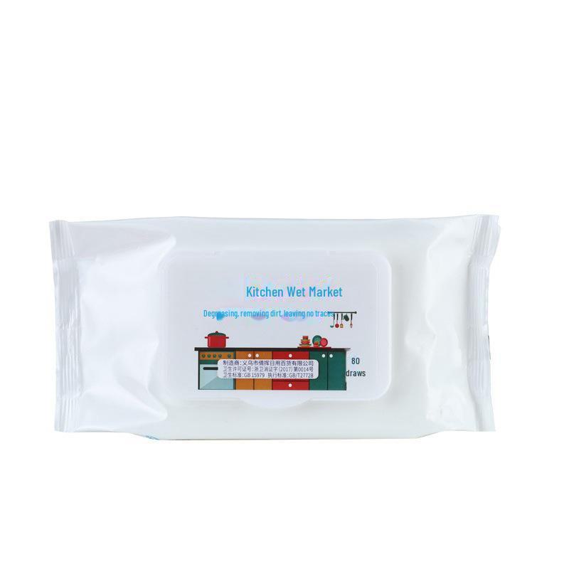 Thickened Kitchen Wet Wipes for Oil and Dirt Removal – Strong Cleaning for Range Hoods