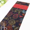 Ethnic Style Auspicious Elephant Table Runner Tasseled Edges Totem Tablecloth Table Covering Cloth