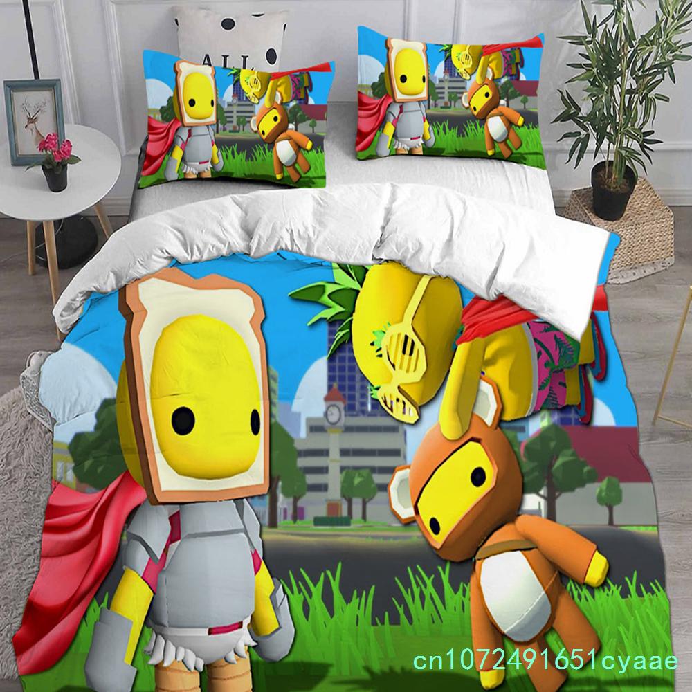 Copripiumino Set Biancheria da Letto Wobbly & Life Singolo Gemello Matrimoniale Queen King Size Trapunta Copri Letto Anime Federa 2-3 Pezzi Set