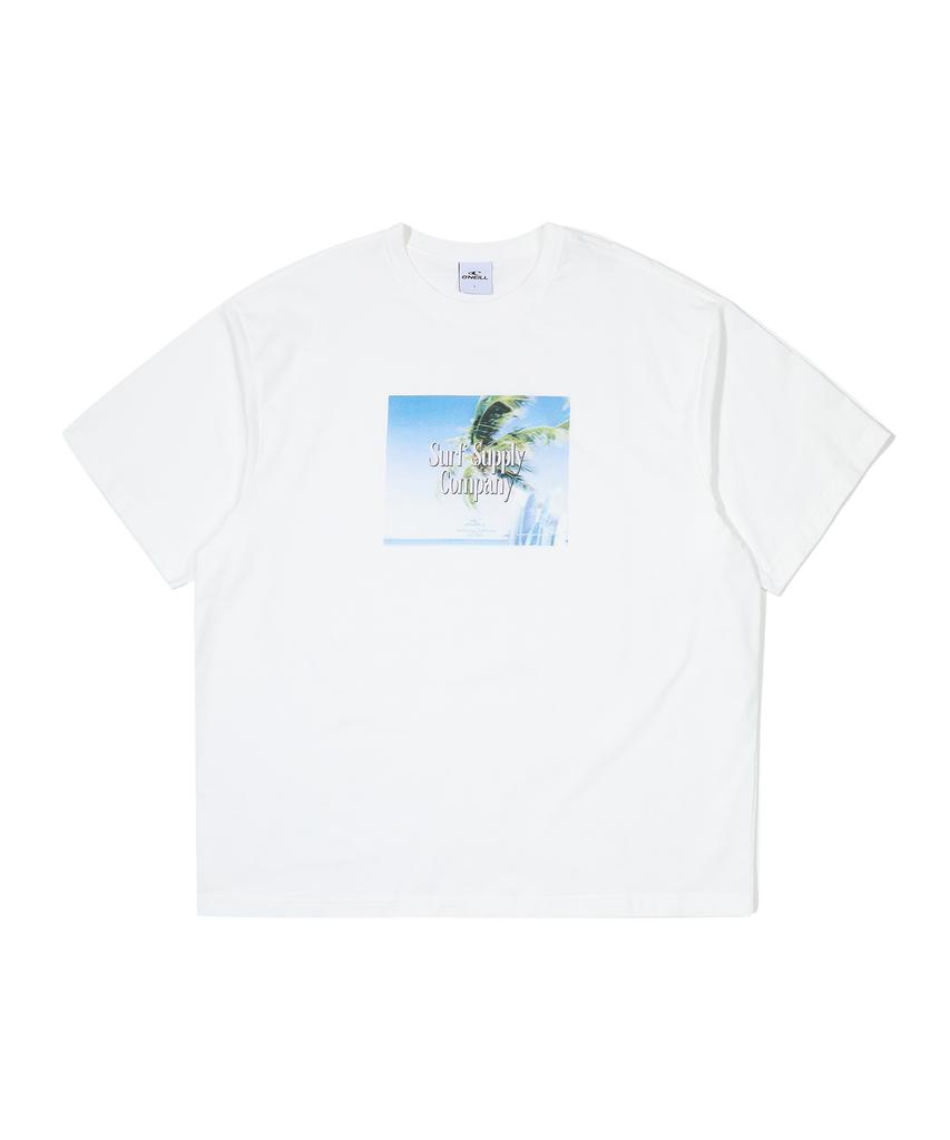 ONEILL Surfer Beach Logo T-Shirt_White