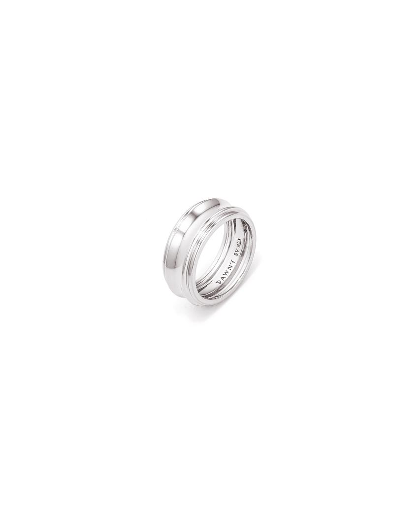 Dawnf 03H04M Polished Silver Ring