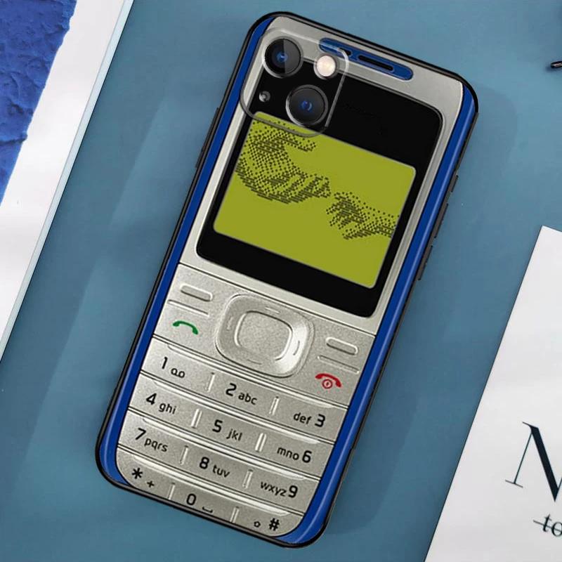 Retro Mobile Pattern Phone Case For iPhone 17 16 15 11 12 14 13 Pro Max Mini X XS XR 7 Plus 16E Air Shockproof Silicone Cover