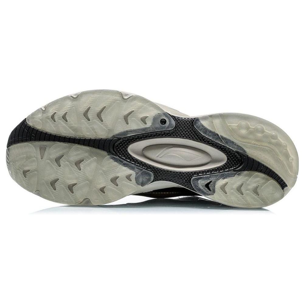 Li Ning V8 Thick Sole Sports Shock Absorbing Non-Slip Wear-Resistant Low-Top Running Shoes Men Running Shoes Cloud-Gray ARHQ049-2