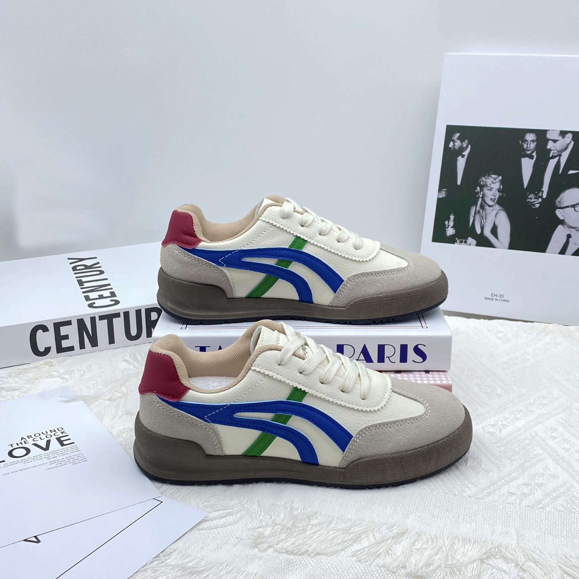 

Популярные немецкие кроссовки женские 2025 новая осень дышащие темпераментные кроссовки Форреста Гампа на мягкой подошве универсальные на плоской подошве повседневные спортивные туфли 40 синий